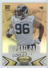 Michael Sam [Mirror Gold] #152 Football Cards 2014 Panini Certified Prices