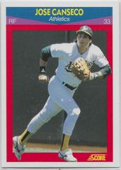 Jose Canseco Baseball Cards 1990 Score Superstars Prices