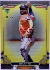 Jose Altuve [Citrine] #3 Baseball Cards 2022 Topps Triple Threads Prices