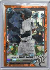 Jasson Dominguez [Orange] #BCP-213 Baseball Cards 2021 Bowman Chrome Sapphire Prospects Prices