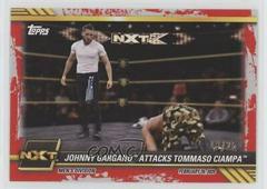 Johnny Gargano Attacks Tommaso Ciampa [Red] #5 Wrestling Cards 2021 Topps WWE NXT Prices
