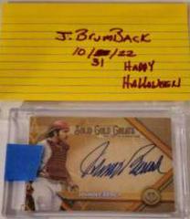 Johnny Bench [Orange] Baseball Cards 2022 Topps Tribute Solid Gold Greats Autographs Prices