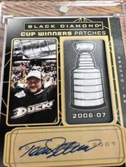 Teemu Selanne [Gold Autograph] #CW-TS Hockey Cards 2022 Upper Deck Black Diamond Cup Winners Patches Prices