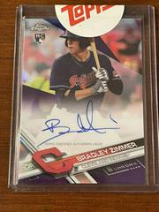 Bradley Zimmer [Purple Refractor] Baseball Cards 2017 Topps Chrome Rookie Autographs Prices