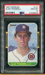 Alan Trammell #127 Baseball Cards 1987 Donruss Prices