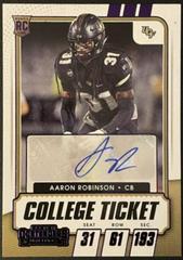 Aaron Robinson [Autograph Purple] #287 Football Cards 2021 Panini Contenders Draft Picks Prices