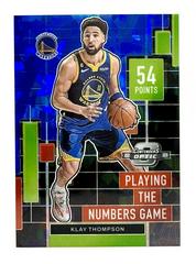 Klay Thompson [Blue Cracked Ice] #9 Basketball Cards 2022 Panini Contenders Optic Playing the Numbers Game Prices