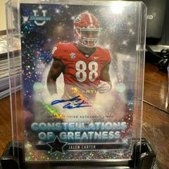 Jalen Carter [Autograph] Football Cards 2022 Bowman's Best University Constellations of Greatness Prices