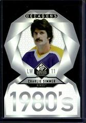 Charlie Simmer Hockey Cards 2020 SP Signature Edition Legends Decagons Prices