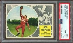 Bob Simpson #65 Football Cards 1960 Topps CFL Prices
