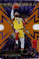 LeBron James [Orange Die Cut] Basketball Cards 2022 Panini Donruss Elite Power Formulas Prices