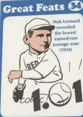 Hub Leonard [Blue Border] #34 Baseball Cards 1972 Laughlin Great Feats Prices
