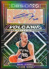 Manu Ginobili [Orange] Basketball Cards 2021 Panini Obsidian Volcanic Signatures Prices