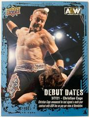 Christian Cage Wrestling Cards 2022 Upper Deck AEW Debut Dates Prices