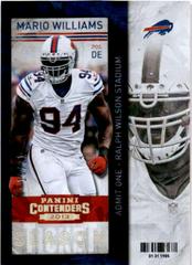 Mario Williams [Cracked Ice Ticket] #13 Football Cards 2013 Panini Contenders Prices