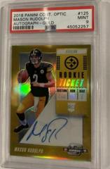 Mason Rudolph [Autograph Gold] #125 Football Cards 2018 Panini Contenders Optic Prices