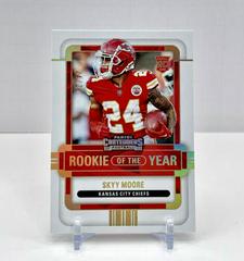 Skyy Moore [Gold] #ROY-SMO Football Cards 2022 Panini Contenders Rookie of the Year Prices