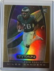 Miles Sanders [Gold] #T20 Football Cards 2019 Panini Chronicles Titan Prices