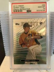 Gerrit Cole [Green Refractor] #99 Baseball Cards 2013 Finest Prices