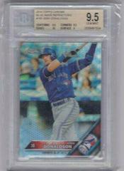 Josh Donaldson [Blue Wave Refractor] Baseball Cards 2016 Topps Chrome Prices
