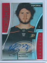 Mason McTavish [Red Autograph] #RP-MM Hockey Cards 2021 Upper Deck Synergy Rookie Portraits Prices