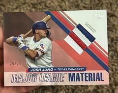 Josh Jung [Red] #MLM-JJ Baseball Cards 2024 Topps Major League Material Prices