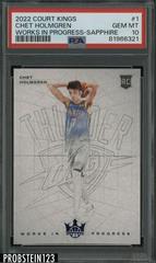 Chet Holmgren [Sapphire] #1 Basketball Cards 2022 Panini Court Kings Works in Progress Prices