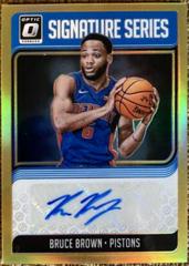 Bruce Brown [Gold] Basketball Cards 2018 Panini Donruss Optic Signature Series Prices