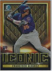 Francisco Alvarez [Orange] Baseball Cards 2023 Bowman Chrome Iconic Prices