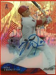 Mike Trout [Autograph Clouds Diffractor] Baseball Cards 2014 Topps High Tek Prices