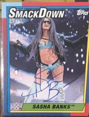 Sasha Banks [Red] #A-S Wrestling Cards 2021 Topps Heritage WWE Autographs Prices