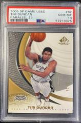 Tim Duncan [Parallel 25] Basketball Cards 2005 SP Game Used Prices