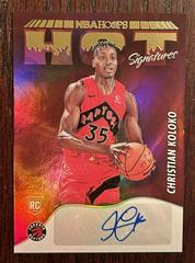 Christian Koloko #HSR-CKL Basketball Cards 2022 Panini Hoops Hot Signatures Rookies Prices