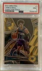 LaMelo Ball [Variation Gold] #1 Basketball Cards 2021 Panini Spectra Prices