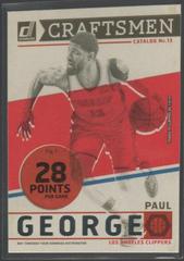 Paul George Basketball Cards 2019 Panini Donruss Craftsmen Prices
