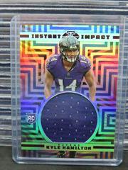 Kyle Hamilton [Red] Football Cards 2022 Panini Illusions Instant Impact Prices
