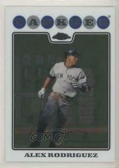 Alex Rodriguez #1 Baseball Cards 2008 Topps Chrome Prices