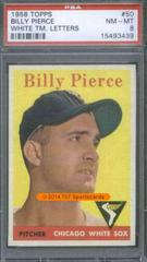 Billy Pierce [Yellow TM. Letters] #50 Baseball Cards 1958 Topps Prices