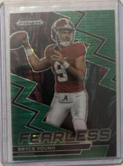 Bryce Young [Green Pulsar] #F-16 Football Cards 2023 Panini Prizm Draft Picks Fearless Prices