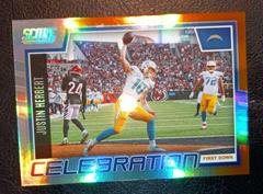 Justin Herbert [First Down] #C-JH Football Cards 2022 Panini Score Celebration Prices
