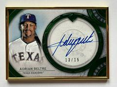 Adrian Beltre [Emerald] Baseball Cards 2022 Topps Transcendent Collection Autographs Prices