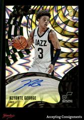 Keyonte George [Fractal] #21 Basketball Cards 2023 Panini Revolution Rookie Autograph Prices