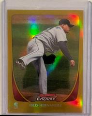 Felix Hernandez [Gold Refractor] #123 Baseball Cards 2011 Bowman Chrome Prices