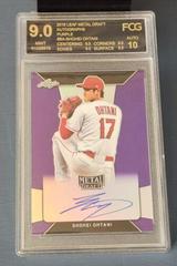 Shohei Ohtani [Purple] Baseball Cards 2018 Leaf Metal Draft Autograph Prices