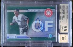 Aaron Judge [Green Refractor] Baseball Cards 2016 Bowman Chrome Prime Position Autograph Prices