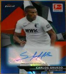 Carlos Gruezo [Blue Refractor] Soccer Cards 2020 Topps Finest Bundesliga Autographs Prices