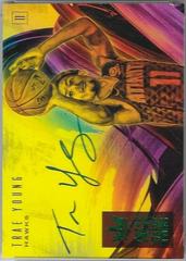 Trae Young [Jade] Basketball Cards 2018 Panini Court Kings Fresh Paint Autographs Prices
