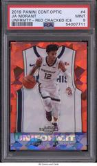 Ja Morant [Red Cracked Ice] Basketball Cards 2019 Panini Contenders Optic Uniformity Prices