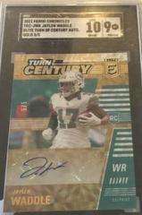 Jaylen Waddle [Gold] #TOC-JWA Football Cards 2021 Panini Chronicles Turn of the Century Autographs Prices