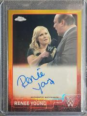 Renee Young [Gold] Wrestling Cards 2015 Topps Chrome WWE Autographs Prices